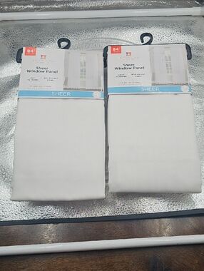 Q Sheer Windows Curtains Set Of Two 59 X 84in Brand By Interiors By Design